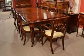 02972E - 2-English-Regency-Dining-Table-&-10-Regency-Swag-Chairs-16